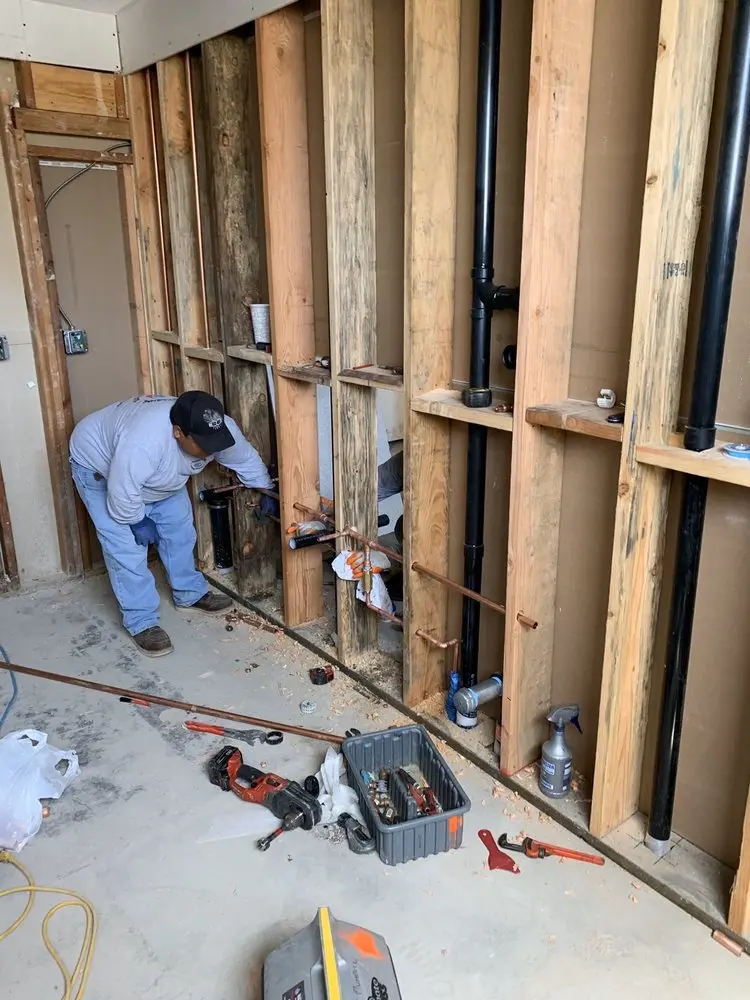 Commercial rough-in plumbing for Water Heater Replacement in Elfers